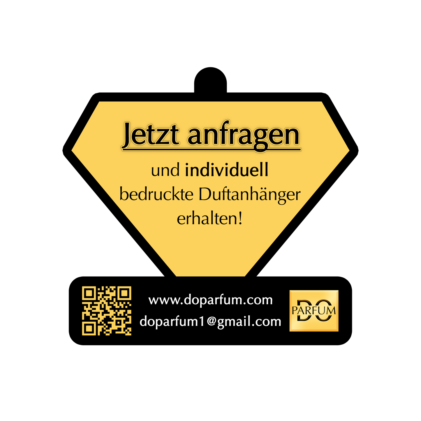 Personalisierte Duftanhänger - 1000 Stück